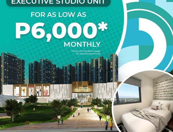 Pre-selling Studio Unit at EMPIRE EAST HIGHLAND CITY Php6000 per month