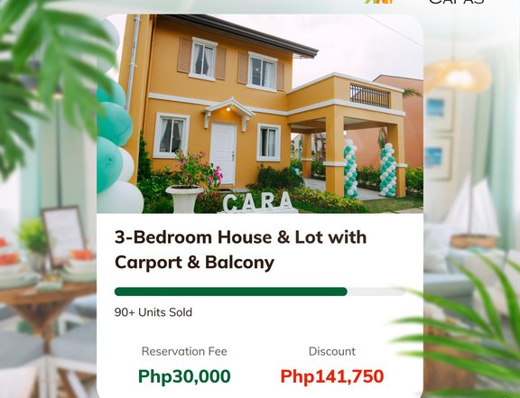 3-Bedroom House and Lot For Sale in Capas, Tarlac