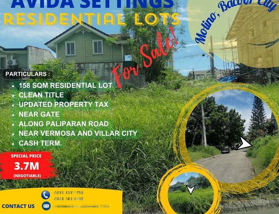 158sqm Residential Lot in Avida Settings Bacoor City