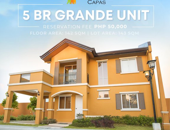 5-bedroom Grande Housea and Lot For Sale in Capas Tarlac