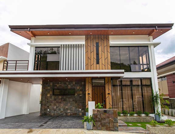 An Overlooking Brand New 5-BR Modern Smart Home with own Pool at Kishanta in Talisay City, Cebu