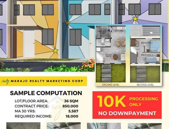 NO DOWN PAYMENT NO EQUITY TOWN HOUSE