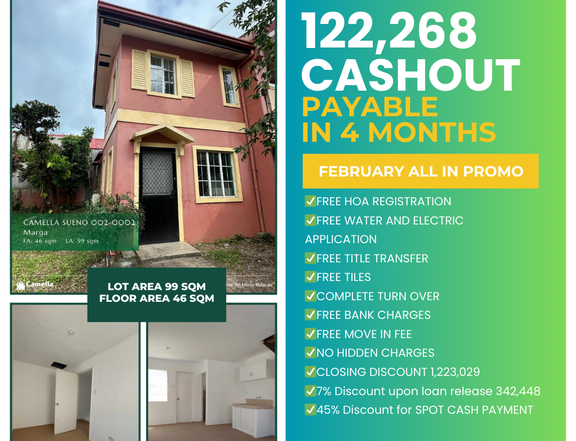 Ready For Occupancy 2-bedroom Single Attached House For Sale in San Jose Del Monte Bulacan