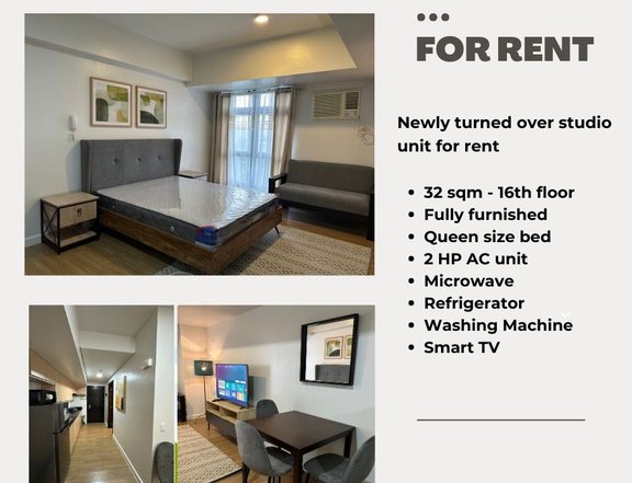 FOR RENT STUDIO TYPE FULLY FURNISHED IN DILIMAN, QUEZON CITY