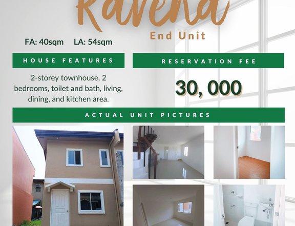 2-bedroom RFO Townhouse For Sale in Tanza Cavite