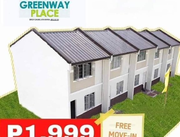 affordable pre selling townhouse with carport in Sta Maria Bulacan