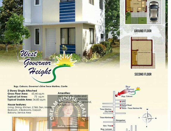 Single Attached House For Sale in Trece Martires Cavite