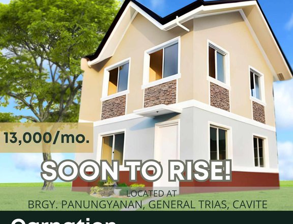 SOON TO RISE  House and Lot  For Sale in General Trias Cavite