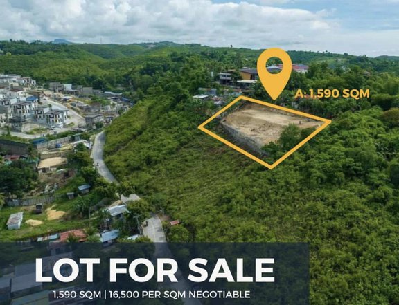 Overlooking develop lot for sale 1,590 sqm Liloan Cebu Philippines