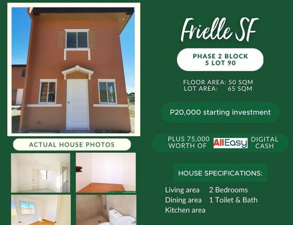 2-bedroom Ready to Move-in Single Detached House For Sale in Bacolod