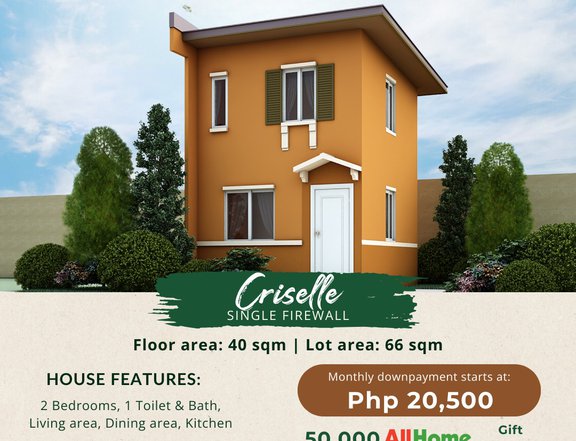 Newly Built 2-bedroom Criselle For Sale in Bacolod Negros Occidental
