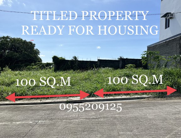 100 SQM TITLE LOT FOR SALE IN SILANG CAVITE - INSIDE SUBDIVISION