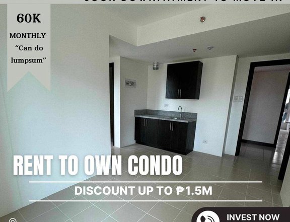 FOR SALE 3 BEDROOM W/ BALCONY RENT TO OWN CONDO(RFO) IN PASIG NEAR BGC, MAKATI, & ORTIGAS