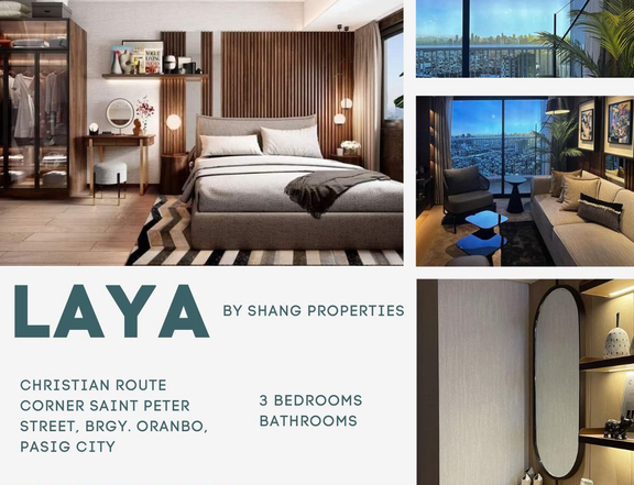 Laya by Shang 149.18sqm 3-bedroom Condo For Sale in Pasig Metro Manila