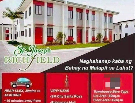 2-Storey Townhouse with carport