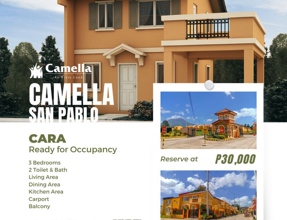 3BR House and Lot RFO in San Pablo Laguna