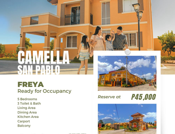 5BR House and Lot Ready for Occupancy in San Pablo Laguna