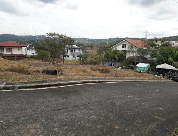 LOT ONLY, CORNER LOT OVERLOOKING NEARBY PLACE LIKE ANTIPOLO, CAINTA & OTHERS.