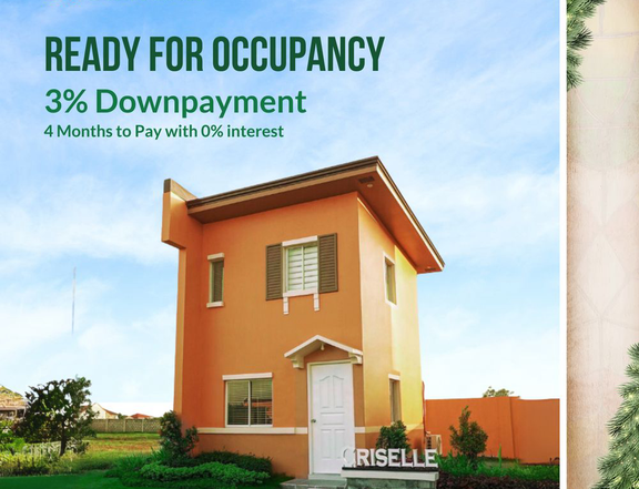 2-BR Criselle Ready for Occupancy House in Bacolod (Camella)