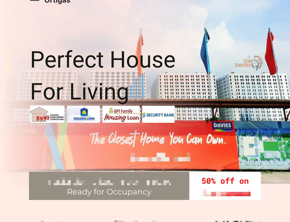 50% Off on Downpayment - Rent to Own Condominium in Pasig City