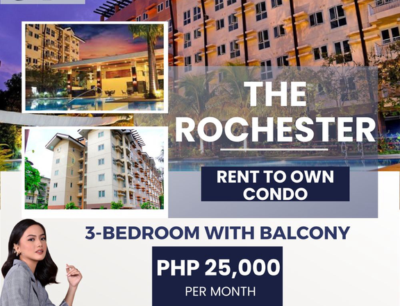 RENT TO OWN CONDO IN PASIG | 3-BEDROOM | 58SQM