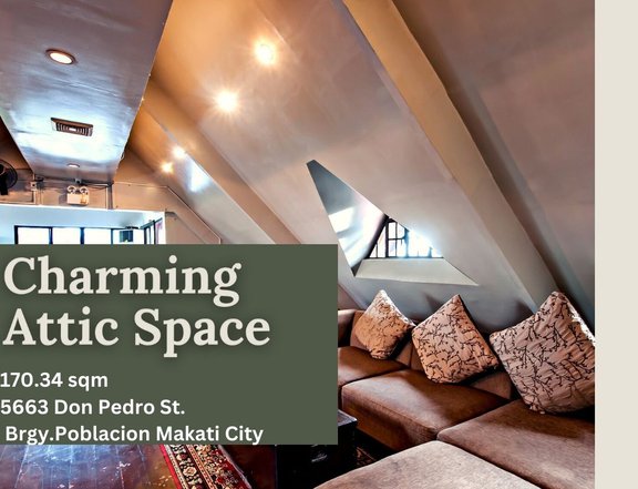 CHARMING ATTIC SPACE FOR LEASE in BRGY. POBLACION MAKATI CITY