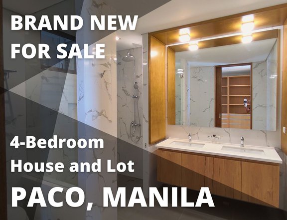 4 Bed 4 Bath 4 Storey (Appliances & Furniture Included) in PACO MANILA