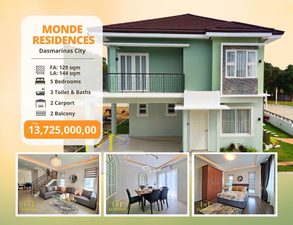 5 BR 3 T&B HOUSE AND LOT SINGLE DETACHED IN DASMARINAS CAVITE