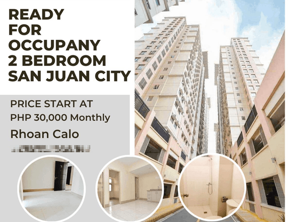 2 bedroom Rush Move in San Juan PUP Sta. Mesa RFO LRT Ubelt Aurora Blvd.