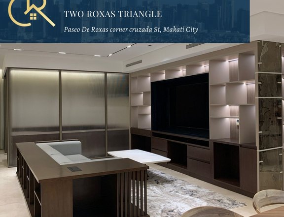 Sale 3Bedroom 3BR Fully Furnished Condo at Two Roxas Triangle , Makati