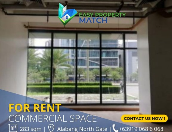 Ground Floor Commercial Retail Space for Rent Alabang 200 sqm Showroom