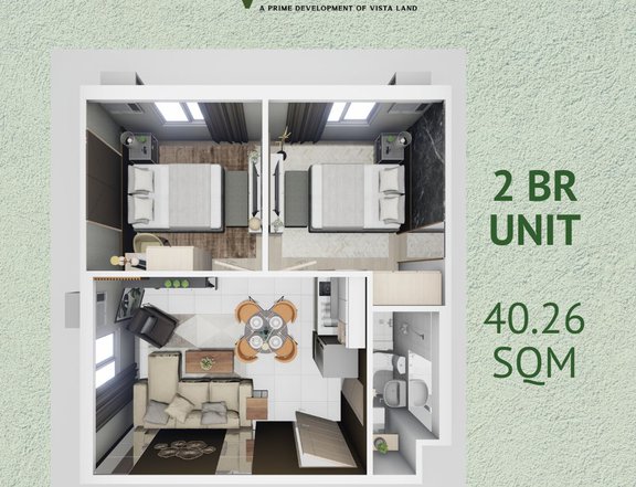 40.26 sqm 2-bedroom Condo For Sale in Cabanatuan Nueva Ecija