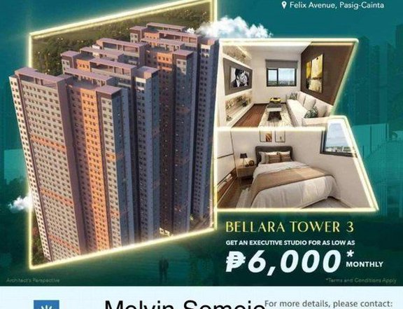 Pre-selling 31.00 sqm 2-bedroom Condo For Sale in Pasig Metro Manila