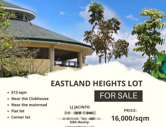 513sqm Residential Lot For Sale in Eastland Heights, Antipolo City