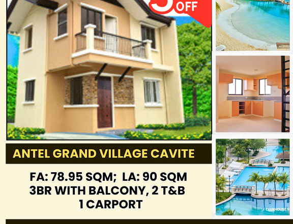 Single Detached House and Lot for Sale in Antel Grand Village Cavite Ready for Occupancy