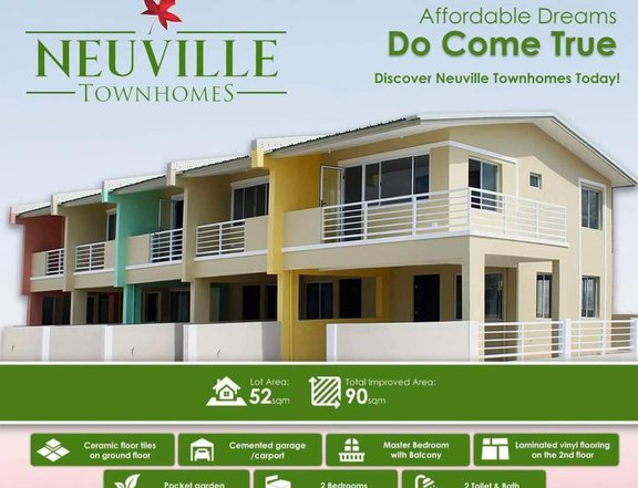3-bedroom Townhouse with complete turn over for sale in Tanza Cavite