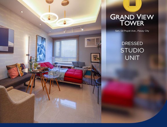 GRAND VIEW TOWER STUDIO UNIT 27SQM WITH BALCONY NO SPOT DOWNPAYMENT