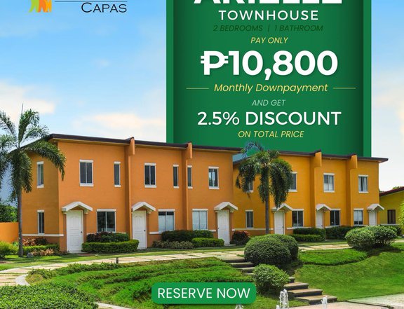 2-bedroom Townhouse For Sale at Camella Homes in Capas Tarlac