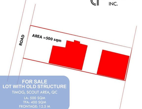 500 sqm Residential Lot For Sale in Timog, Scout Area, Quezon City