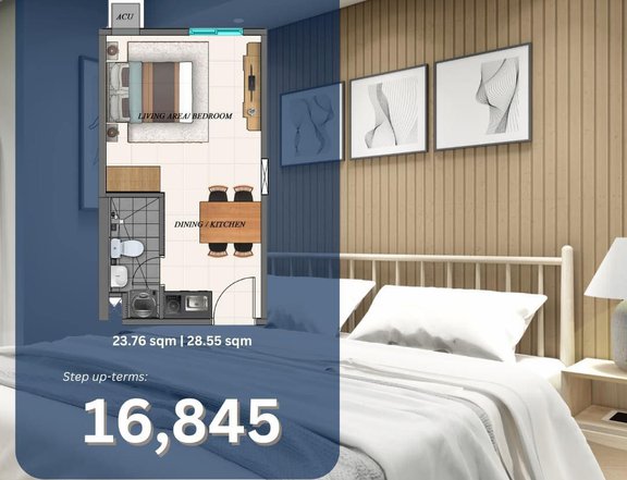 28.55 sqm 1-bedroom Condo For Sale in Davao