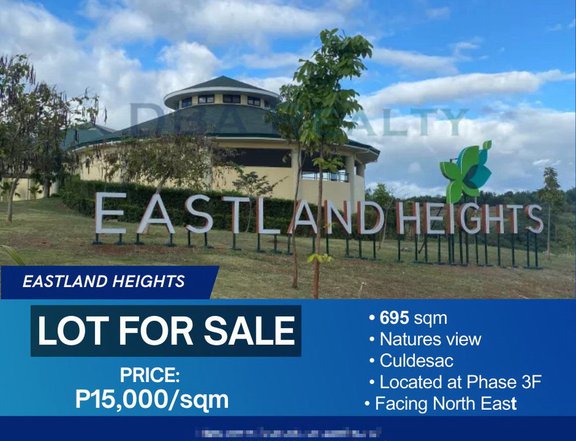 695sqm Residential Lot For Sale in Eastland Heights, Antipolo Rizal