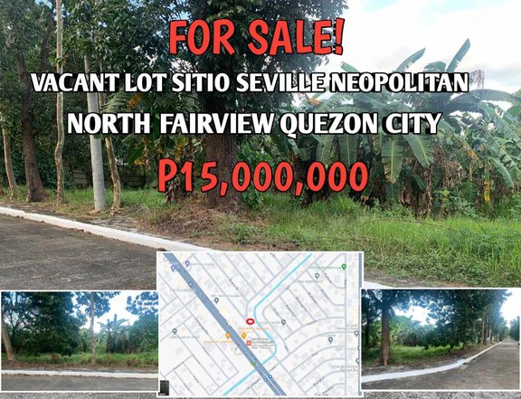 VACANT LOT SITIO SEVILLE NEOPOLITAN North Fairview Quezon City