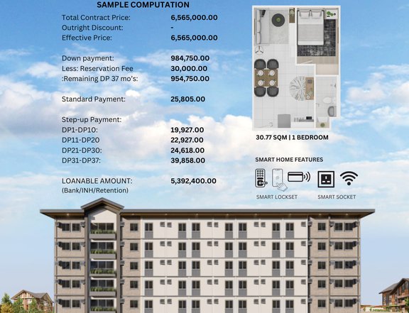 30.36 sqm 1-bedroom Condo For Sale in San Jose del Monte Bulacan