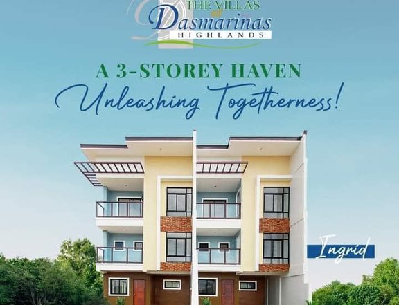 3 storey 4-bedroom Townhouse For Sale thru Pag-IBIG in Dasmarinas