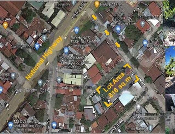 816 SQM Corner Lot For Sale in Pardo, Cebu City