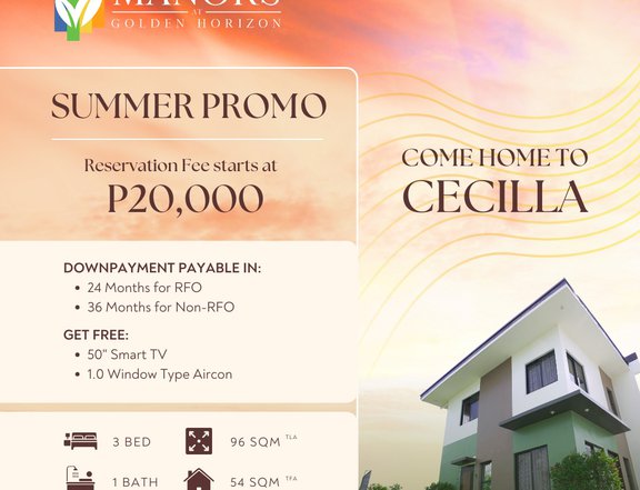 Discounted 3-bedroom Single Attached House For Sale in Trece Martires