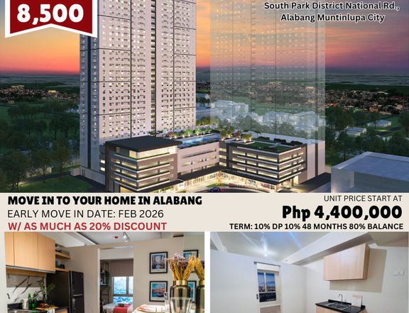 AVIDA LAND ARDANE CONDO IN MUNTILUPA ALABANG FOR SALE