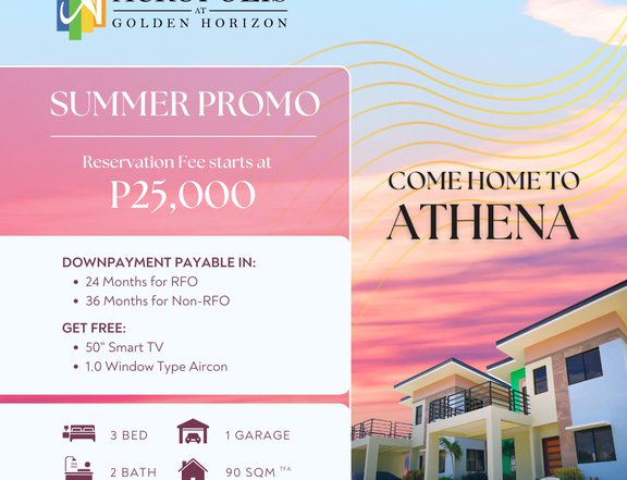 Golden Horizon 3-bedroom Single Detached House For Sale in Trece