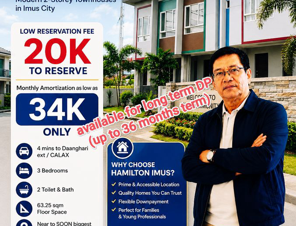 Hamilton Residences: Modern 2-Storey Townhouses in Imus City