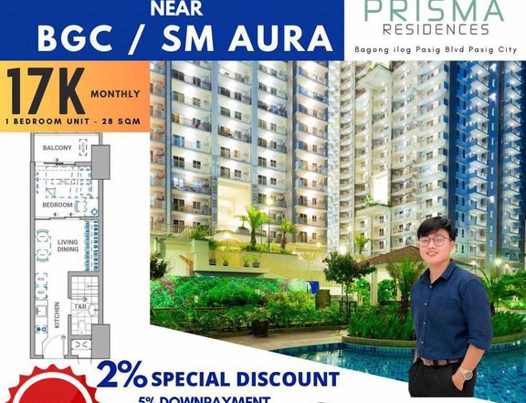 Low Downpayment Offer for High Rise Condo Near BGC